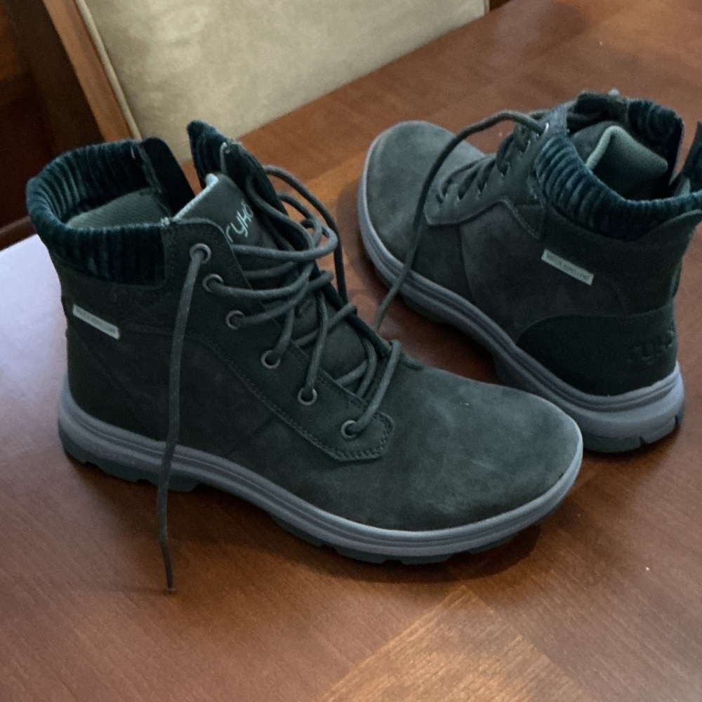 Ryka ' Teal Lace-Up Boots